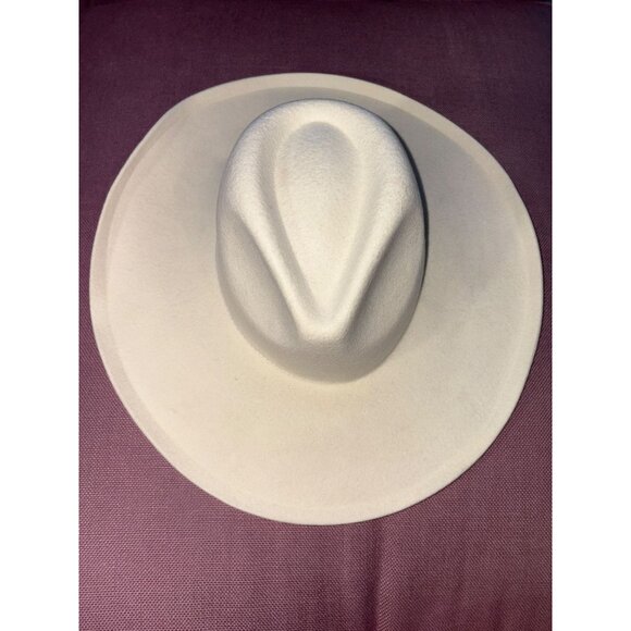 Lack of Color Melodic Fedora Hat in Ivory Small 55 cm New Beach western - Picture 3 of 15